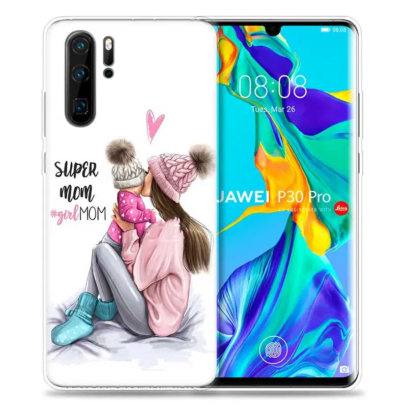 HP-08 Чехол для huawei P30 P20 P10 P9 mate 10 20 Lite Pro, сумка для мобильного телефона P Smart Z Plus, мама и ребенок, папа P8 P30Pro P20lite - Цвет: HP-08
