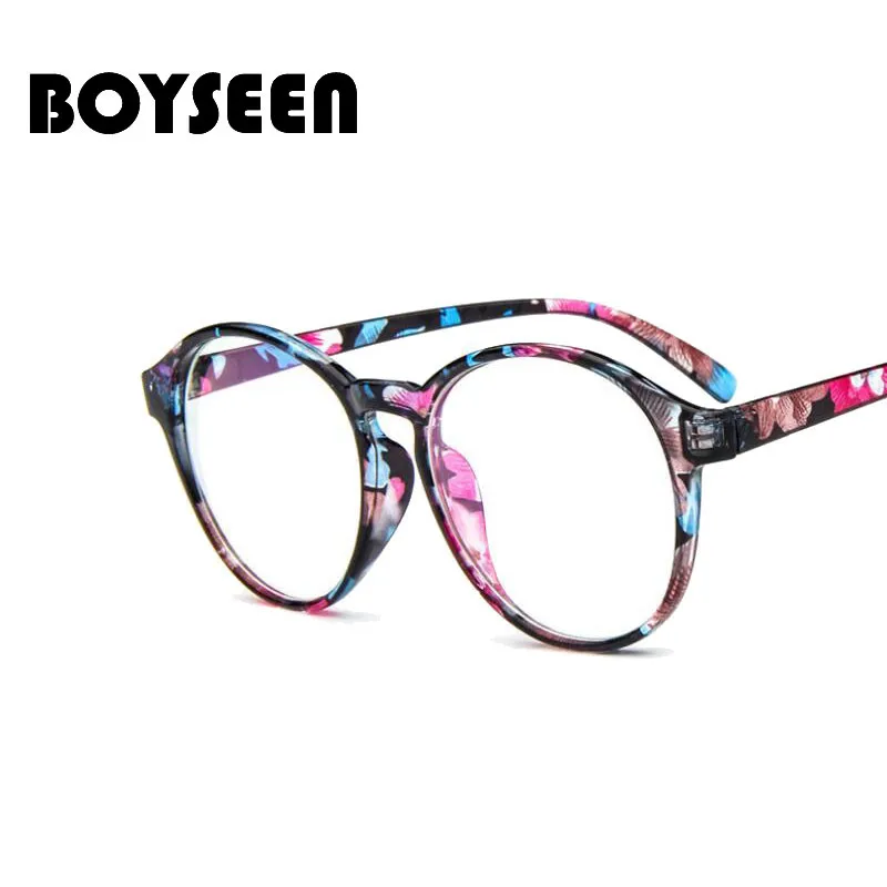 BOYSEEN, модное стекло для глаз, es, стеклянная оправа по рецепту, женские круглые стеклянные оправа es, оптическая оправа для близорукости, оптическое стекло es 2163