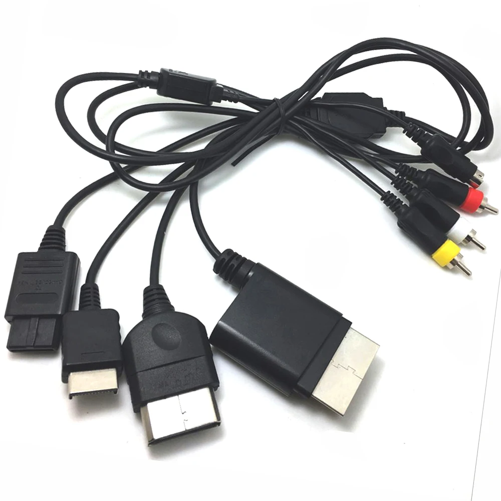 10 шт для N64/N-GC/PS1/PS2/PS3/xbox S аудио s-видео AV кабель ТВ композитный S-AV шнур | Электроника