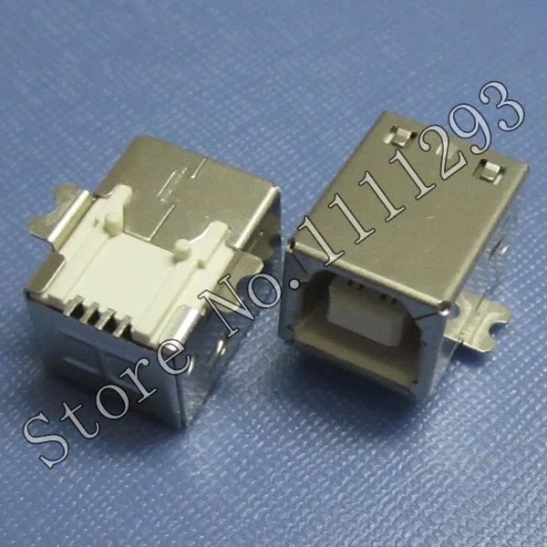 10pcs/lot USB Jack Type B Female Port PCB SMD Socket Printed Circuit Board Surface Mount Connector | Обустройство дома