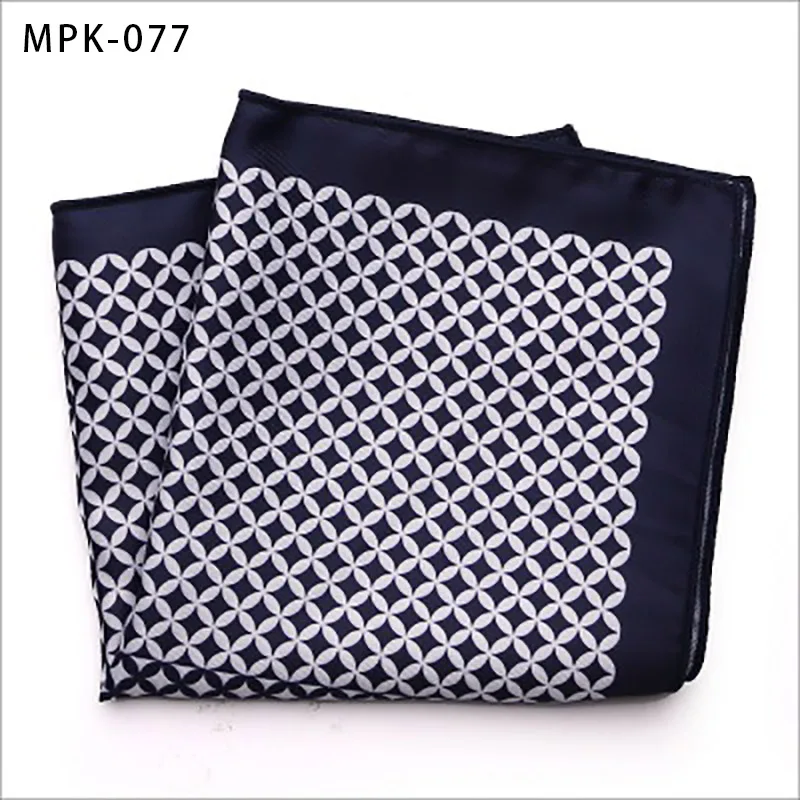 MPK-77 YISHLINE отличительные мужские s модный мужской Карманный платок квадратный шелковый мужской цветочный Пейсли мужской нагрудный платок для мужской костюм аксессуары - Цвет: MPK-77