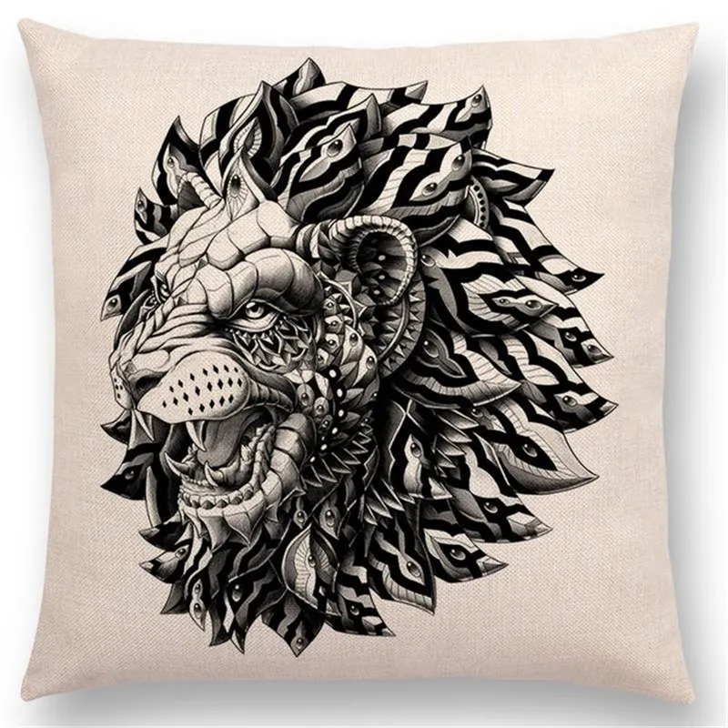 Горячая Распродажа Украшенные животные бра тотемы свободное чудовище вера тату