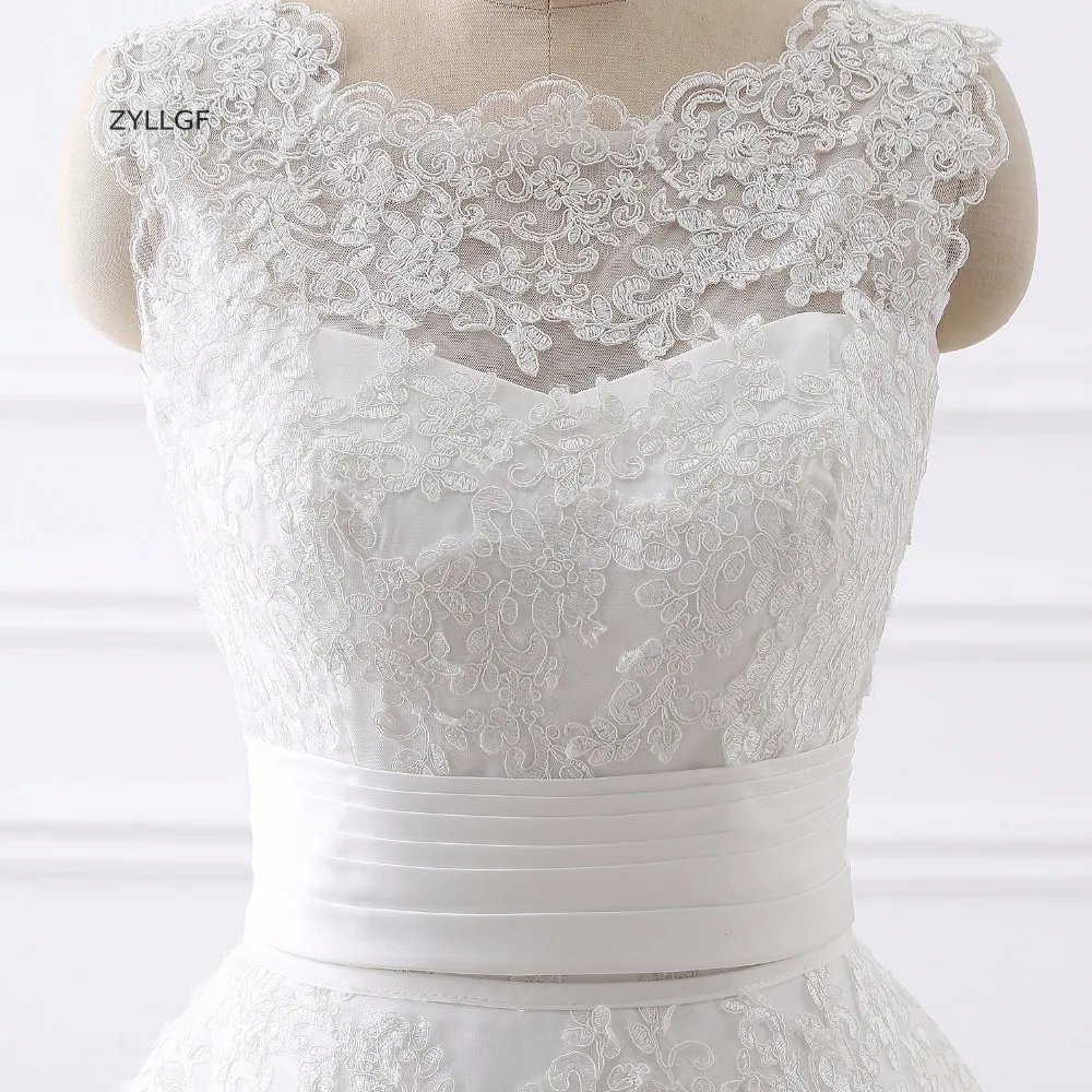 ZYLLGF Vestido De Noiva 2 Em 1 летние свадебные платья кружевные фатиновые Para Casamento для