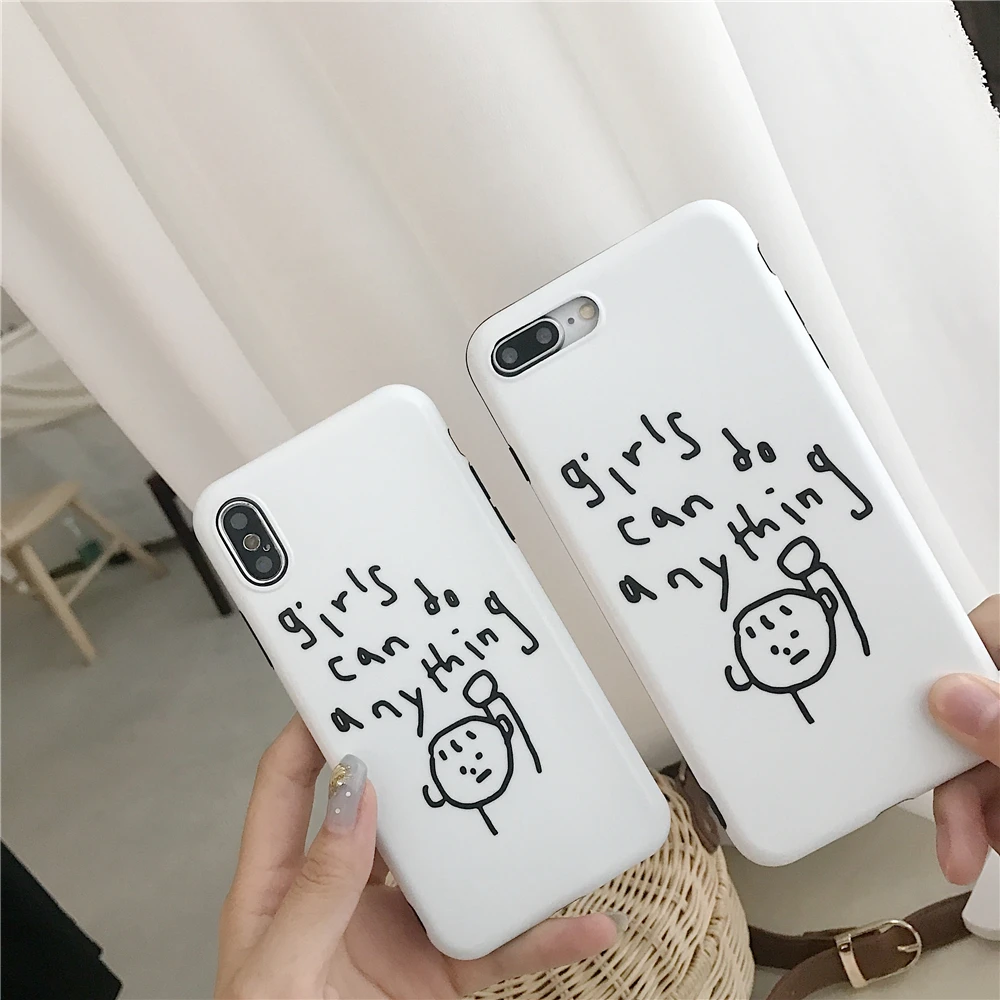 WULAWUKU мода прекрасный феминизм символов мягкая IMD чехол для iphone X 8 плюс 7 6 6s сзади