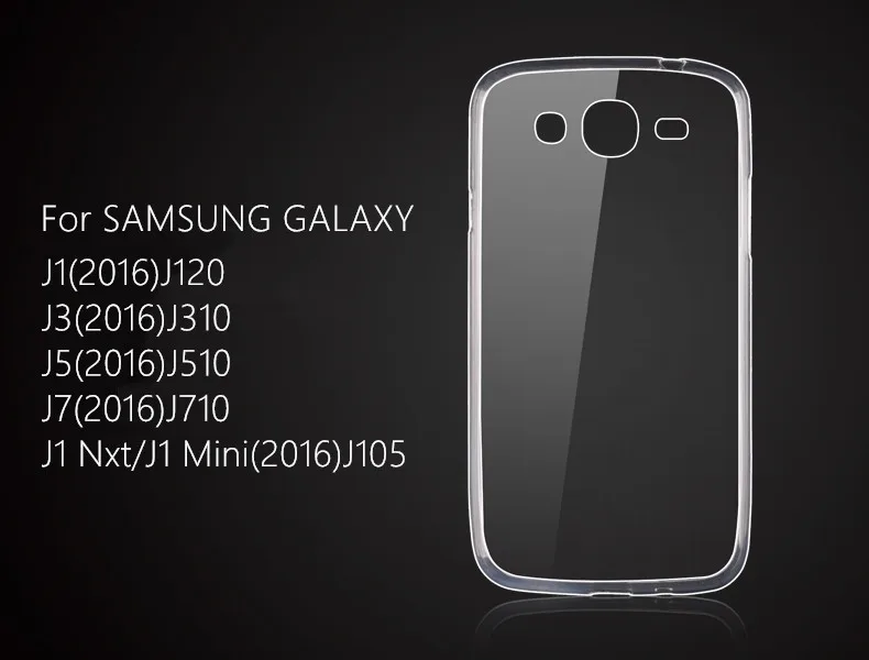 Прозрачный Мягкий ТПУ чехол для телефона для SAMSUNG Galaxy J1 J3 J5 J7 J2 J1 мини J105 J120 J320 J510 J710 J100 J200 J701F J701M