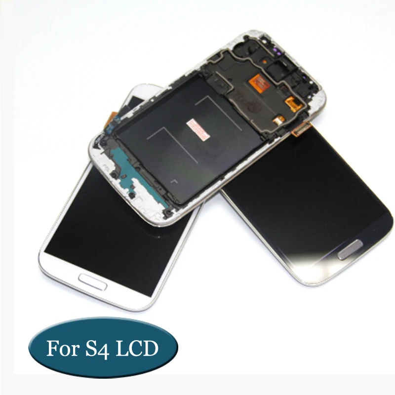 Жк дисплей для Samsung Galaxy S4 i9505 дигитайзер сенсорного экрана в сборе + рамка|Экраны