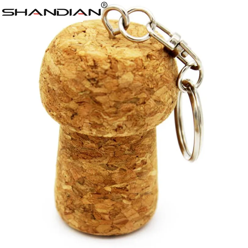 USB флеш накопитель SHANDIAN в деревянной бутылке 4/8/16/32/64 ГБ|USB флэш-накопители| |