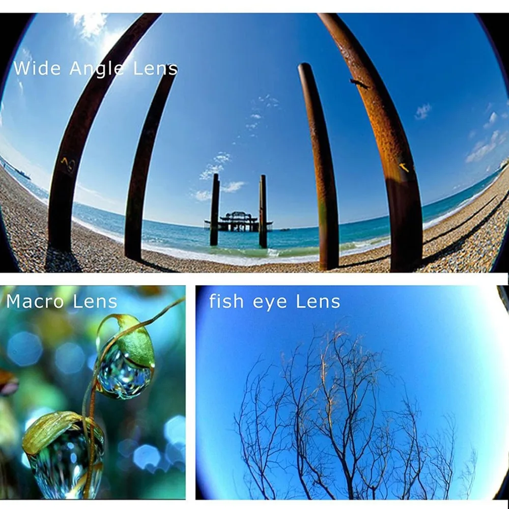 2 in 1 Phone Camera Lenses Fish Eye+0.67X Super Wide Angle Lens Silver | Automation Robot
