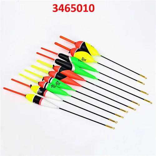 3465010 FISH KING 10 шт./Партия 1 г-5 г разноцветные дневные ночные Рыболовные Поплавки Pesca Boias поплавки для рыбалки аксессуары - Цвет: 3465010