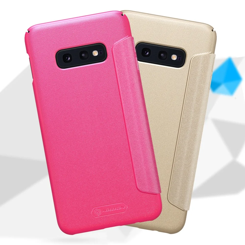 10 шт./лот NILLKIN Sparkle кожаный чехол для samsung Galaxy S10e Искусственная кожа флип чехол для Galaxy S10 Lite в розничной посылка