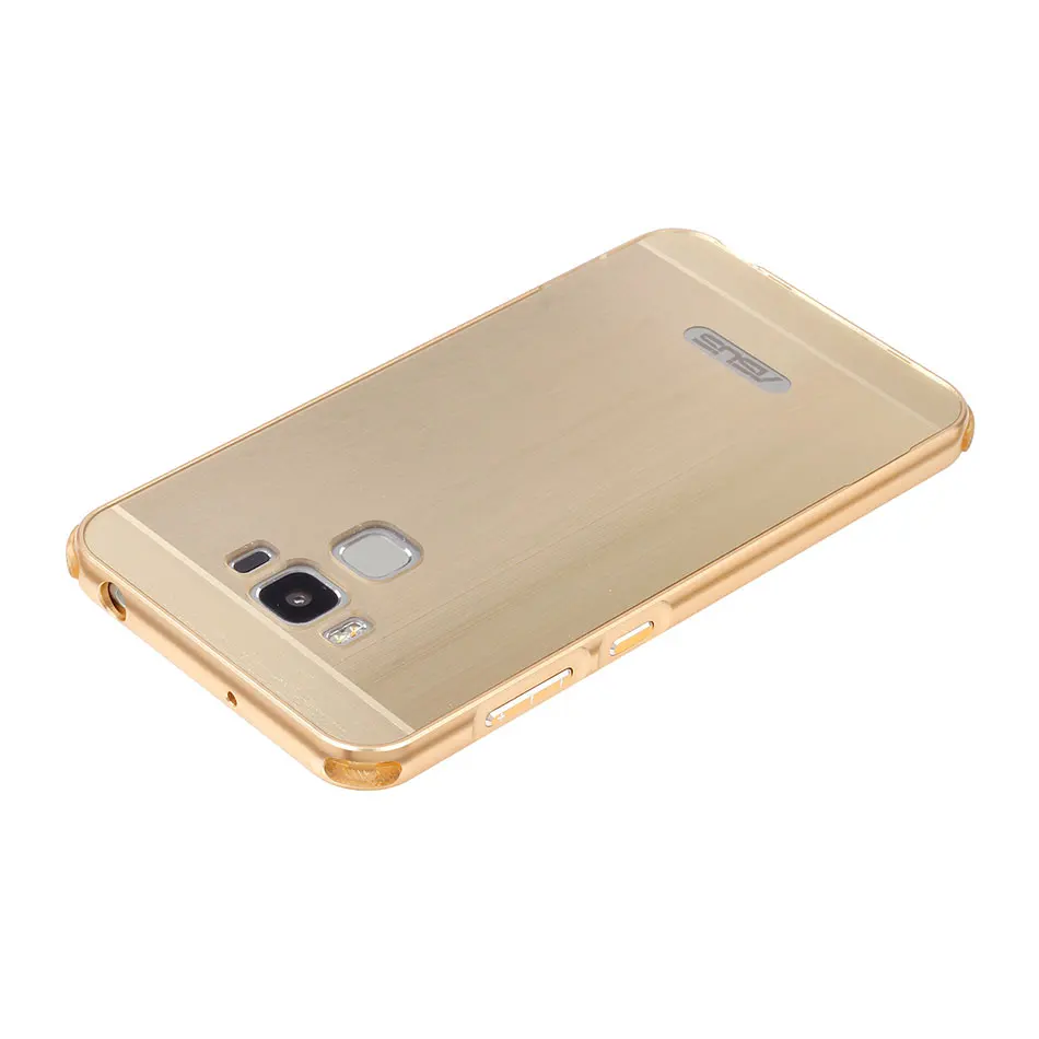 Роскошный металлический бампер для Asus ZenFone 3 Max ZC553KL + матовая жесткая задняя