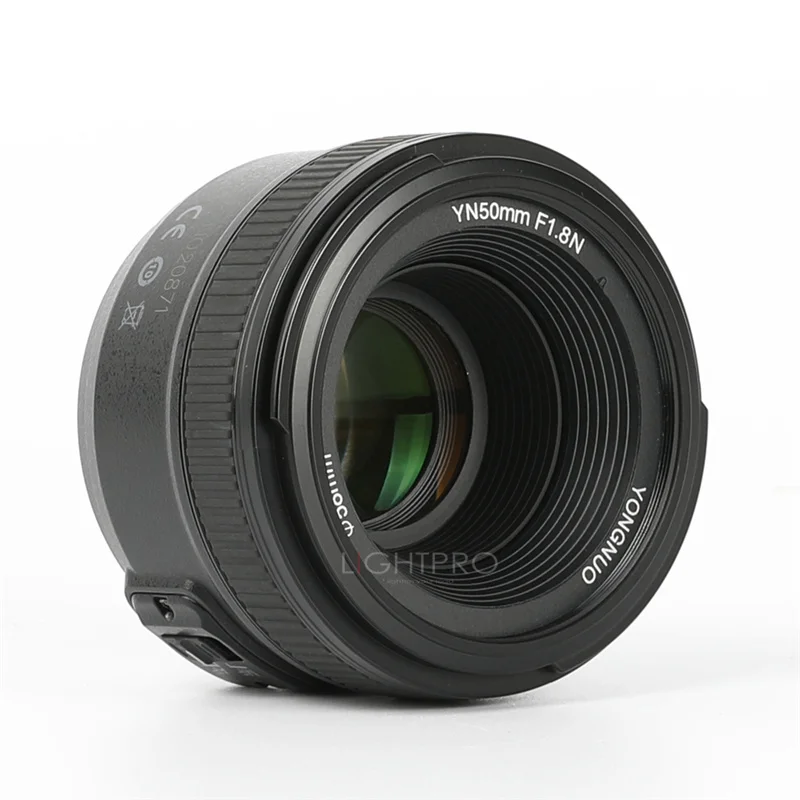 Объектив Yongnuo 50 мм F1.8 с автофокусом и широкой диафрагмой как у камеры Nikon D3300 D5300 D5100