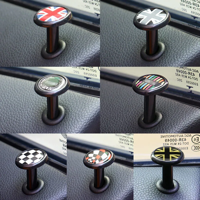 2 шт. дверные замки Pin Обложка для MINI COOPER JCW One+ S Countryman Clubman R55 R56 F54 F55 R60 автомобиля Аксессуары Укладка дверь Стикеры