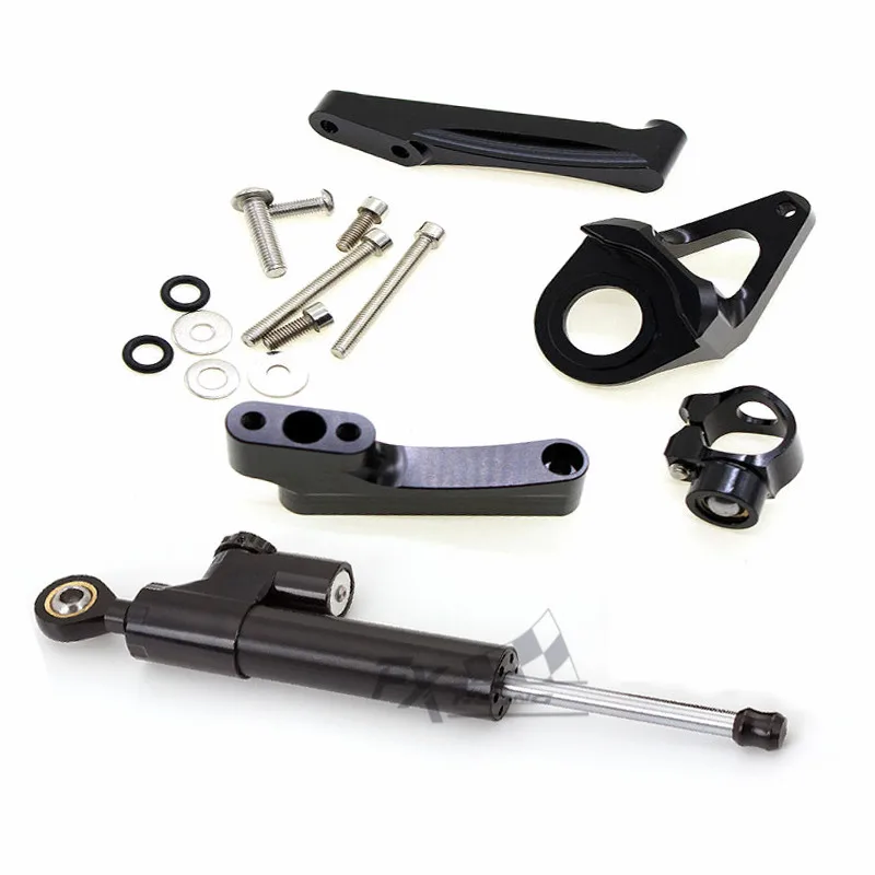 Black Kit CNC мотоциклетные Стабилизатор Амортизатора рулевого механизма Монтажный кронштейн комплект для обслуживания для Suzuki GSX1300R HAYABUSA GSXR1300 1998- 1999 2000 - Цвет: Black Kit