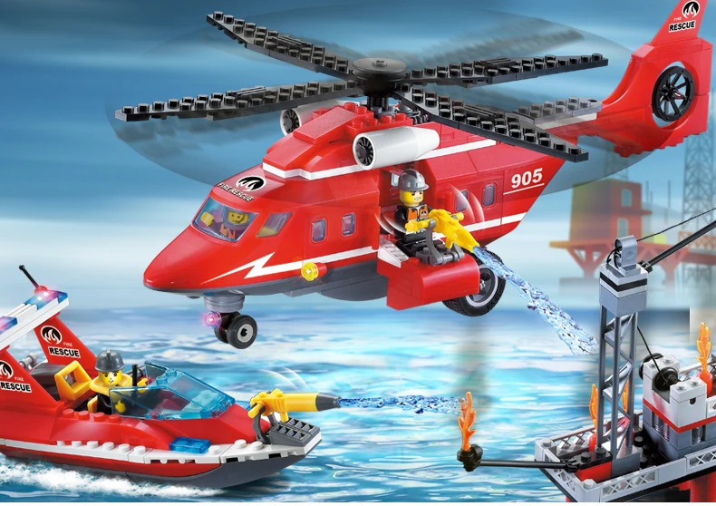 Модель Строительство комплекты Совместимость с lego city противопожарной защиты
