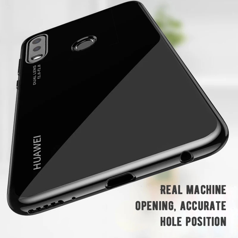 Покрытие HD Мягкий ТПУ чехол для Huawei P Smart Plus Y9 2019 Прозрачный телефона P9 P8 Lite 2017 2016