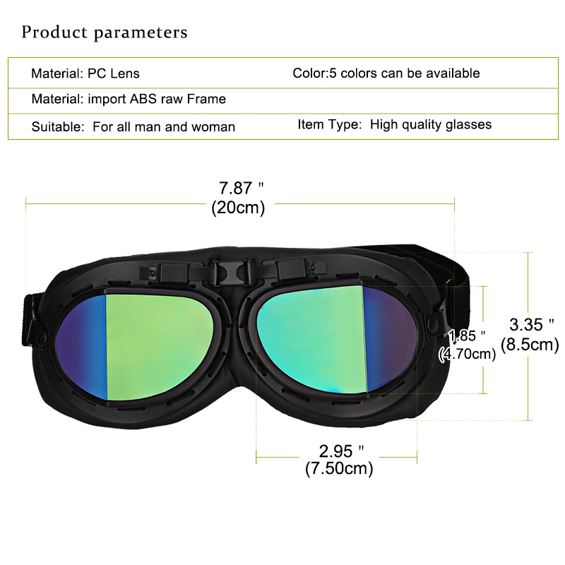 Велосипедные уличные очки для мотоциклетных шлемов классические с защитой от