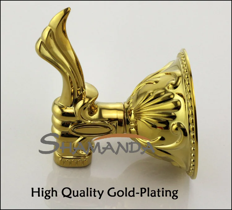 Бесплатная доставка роскошный халат крючок для одежды золотое покрытие