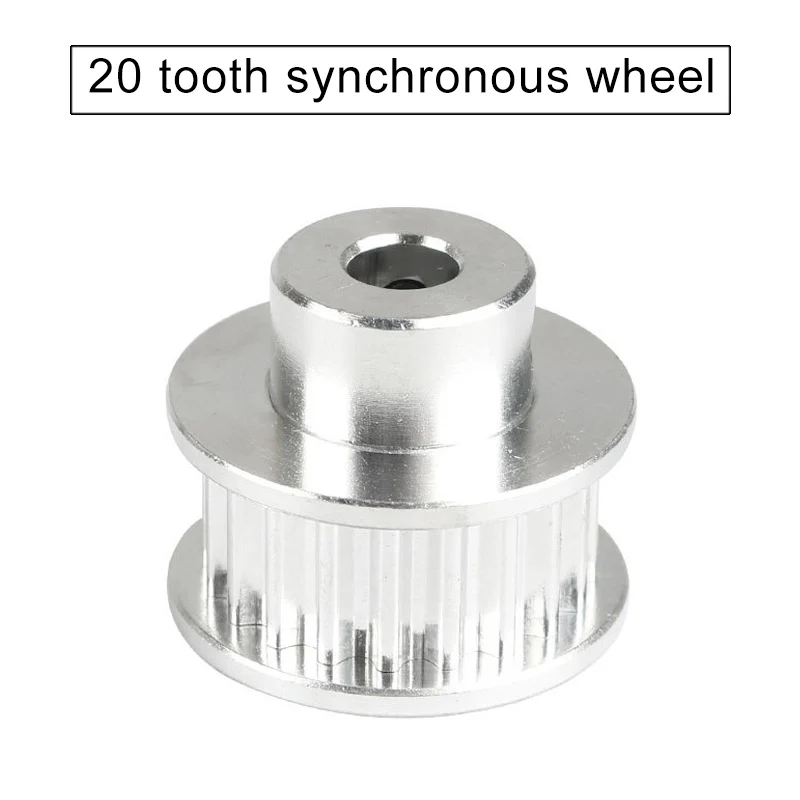 

Aluminum 3GT 20 Teeth Timing Belt Pulley Flange Synchronous Wheel for 3D Printer New Arrival