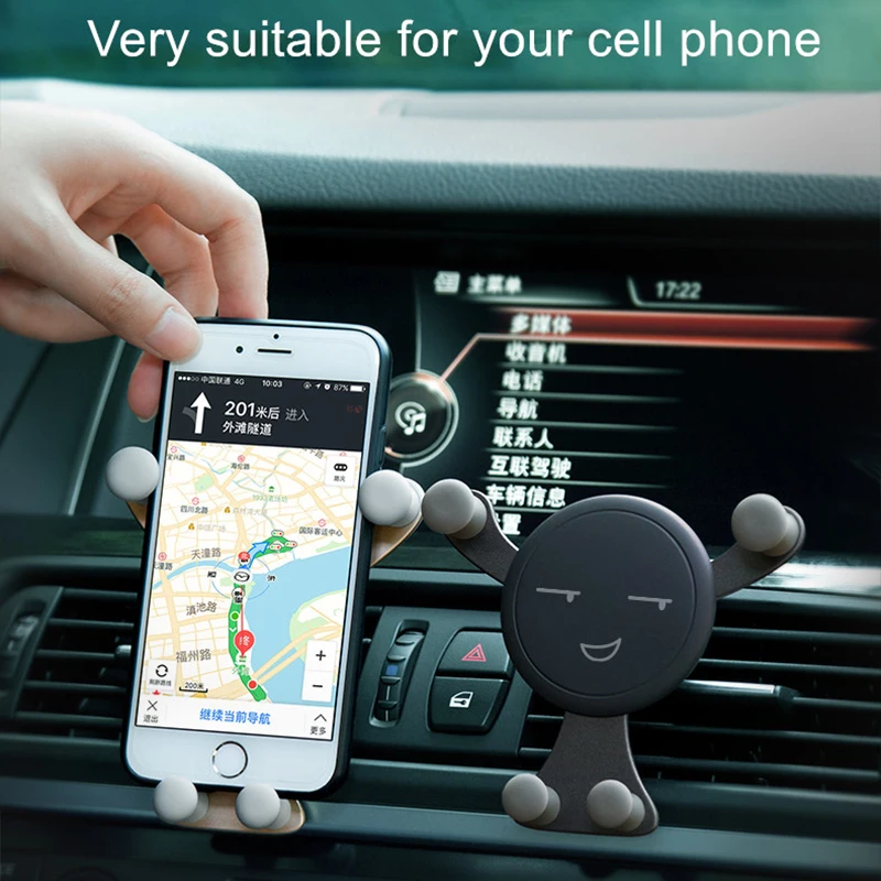 Автомобильный держатель для телефона JEREFISH iPhone 8 SE Samsung S8 крепление в автомобиле
