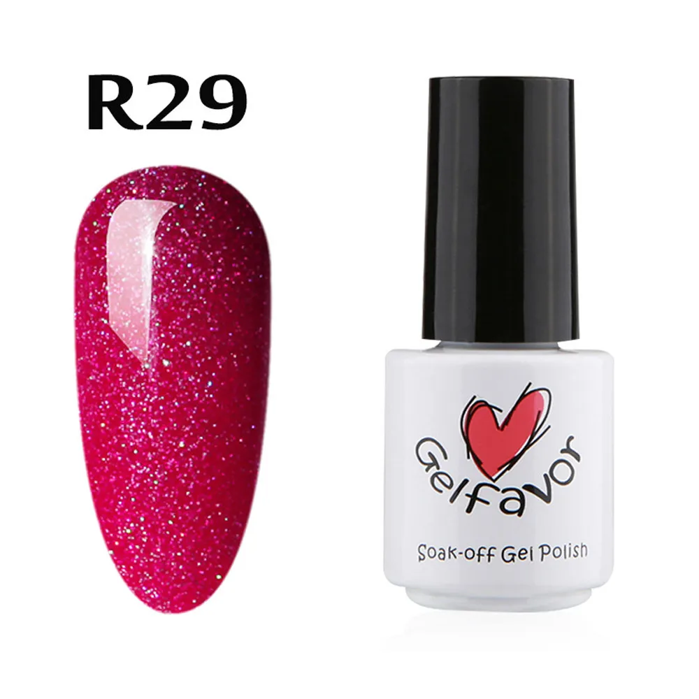 Новый Лучший 14 цветов NailGel favor7ML хамелео Декоративный Лак для ногтей Гель лак УФ