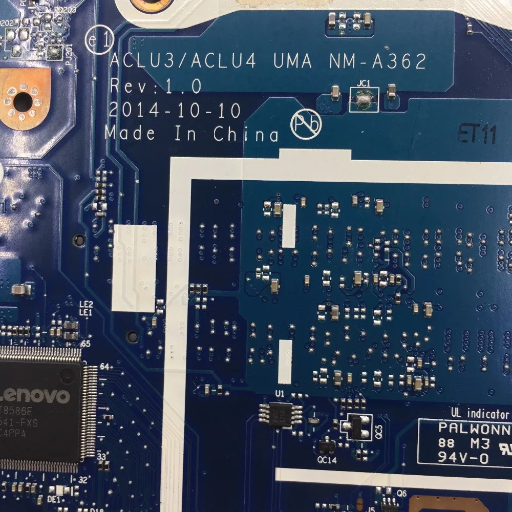 

KEFU NM-A362 Motherboard For Lenovo G50-80 Z50-80 G50-80M Laptop Motherboard G50-80 notebook I3 CPU original Test