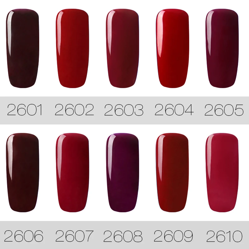 ROSALIND 7ML RED Color Series Nail Gel Polish UV LED Soak off Vernis Semi Permanent For | Красота и здоровье