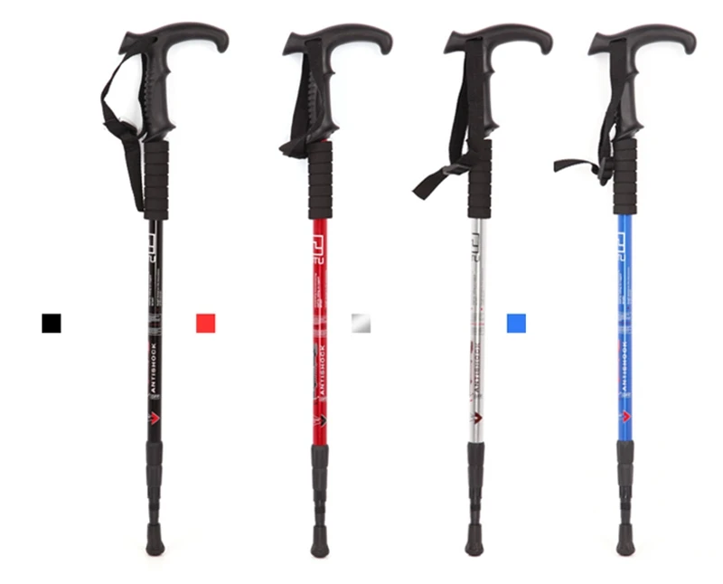 132 см трекинговые палки T Тип Алюминиевая телескопическая прогулочная палка