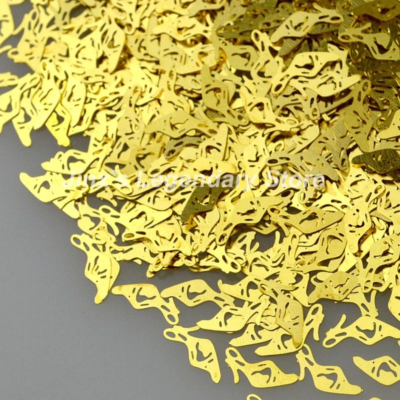 Новинка 2018 красивые золотые туфли на высоком каблуке металлические украшения