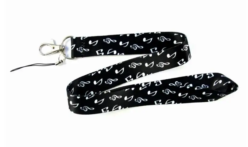 1pc Musical Note Piano Keyboard Lanyards Neck Strap Keys ID Card Holder Necklace Hanging for 6S 7 8P Phone Dropshipping | Украшения и