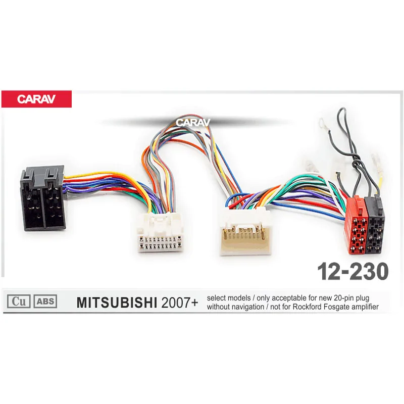 Кабель адаптера CARAV 12 230 ISO T образный кабель для MITSUBISHI Parrot вездеходный адаптер