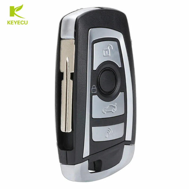 KEYECU 4 Button EWS Modified Flip Remote Key 315MHZ /433MHZ With 7935AA ID44 Chip HU58 for BMW 3 5 7 8 X3 X5 Z3 Z4 Series LX8FZV |