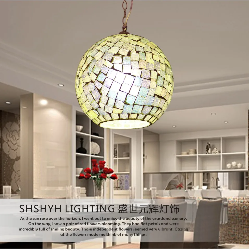 

Bohemia glass lamp shade aisle corridor dining room single head pendant light