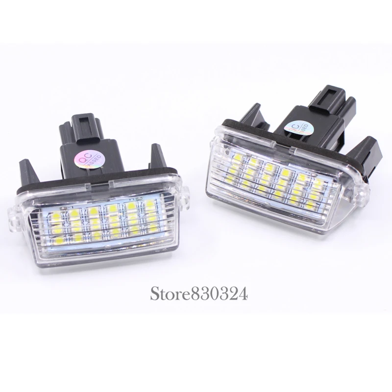 2 шт. 18SMD Автомобильные светодиодные лампы для номерного знака Toyota Yaris/Vitz Camry Corolla