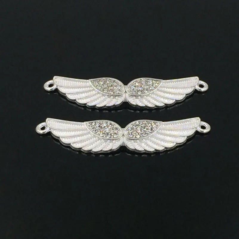 Ожерелья с двойными крыльями ангела 57*14 мм 15 шт.|connector importer|pendant pinconnector pendant |
