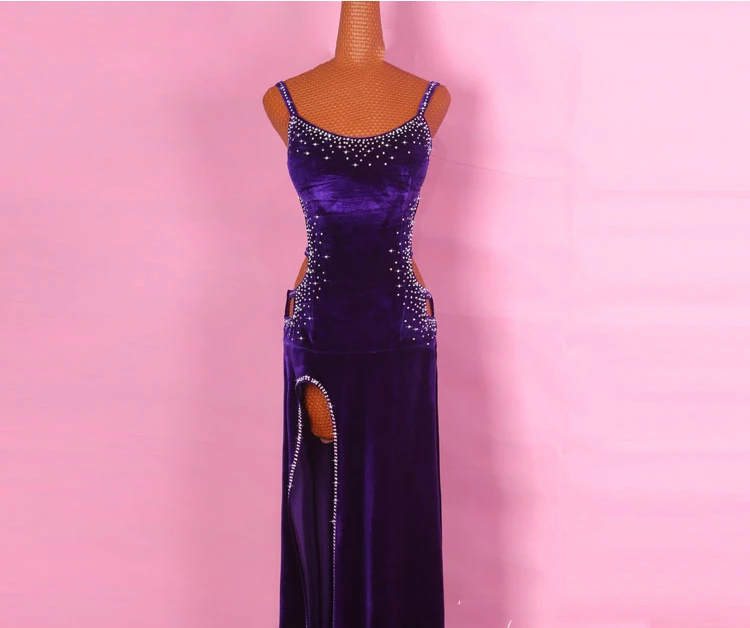 Just the dress Бриллиантовое платье для латинских танцев, женское платье с открытой спиной, сальса, Танго, Румба, Фламенго, бальные костюмы для латинских танцев, костюмы для соревнований - Цвет: Just the dress