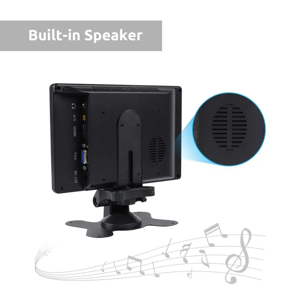 SunFounder 7 дюймовый монитор HDMI 1024x600 HD IPS ЖК дисплей AV VGA вход встроенный динамик для