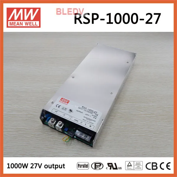 MEAN WELL RSP 1000 27 meanwell 999 Вт источник питания с одним выходом Meanwell rsp 1000|rsp| |