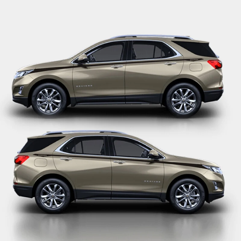 World Датун Спорт Stripes автомобилей Наклейки для Chevrolet Equinox Auto Body Customized Decal Внешние