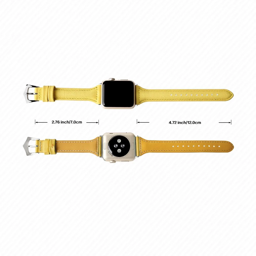 Кожаный ремешок для Apple Watch 42 мм 38 iwatch series 4 3 21 correa браслет часов apple watch 4|Ремешки