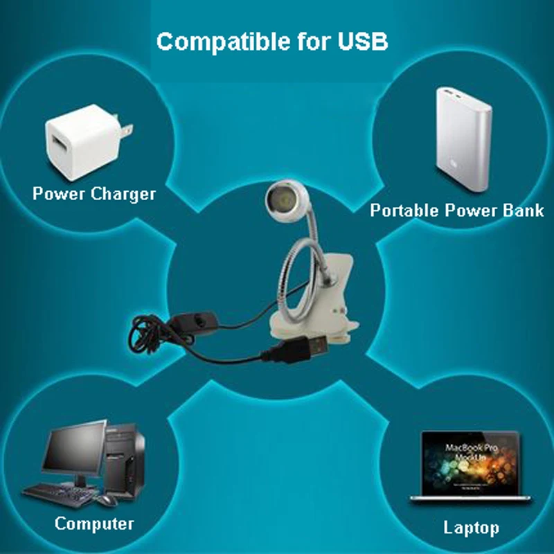 Ingelon USB гаджет светодиодный светильник для ноутбука лампа с зажимом flxture