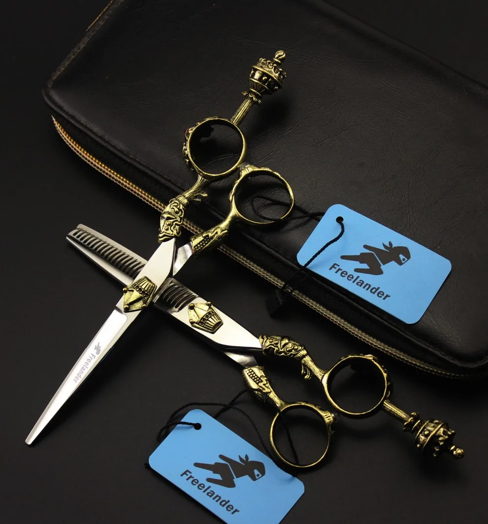 

6.0in. Freelander various styles Profissional Hairdressing Scissors Hair Cutting Scissors Set Barber Shears High Quality Salon