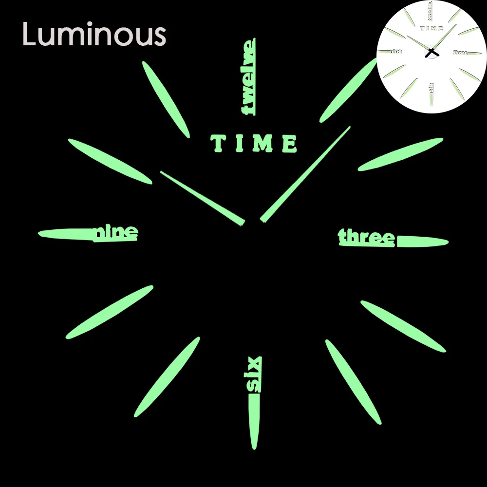 wall clock 22 27 различных дизайнов светящиеся настенные часы современный дизайн настенные цифровые большие Big3D DIY модные Saat Reloj Horloge klok - Цвет: wall clock 22