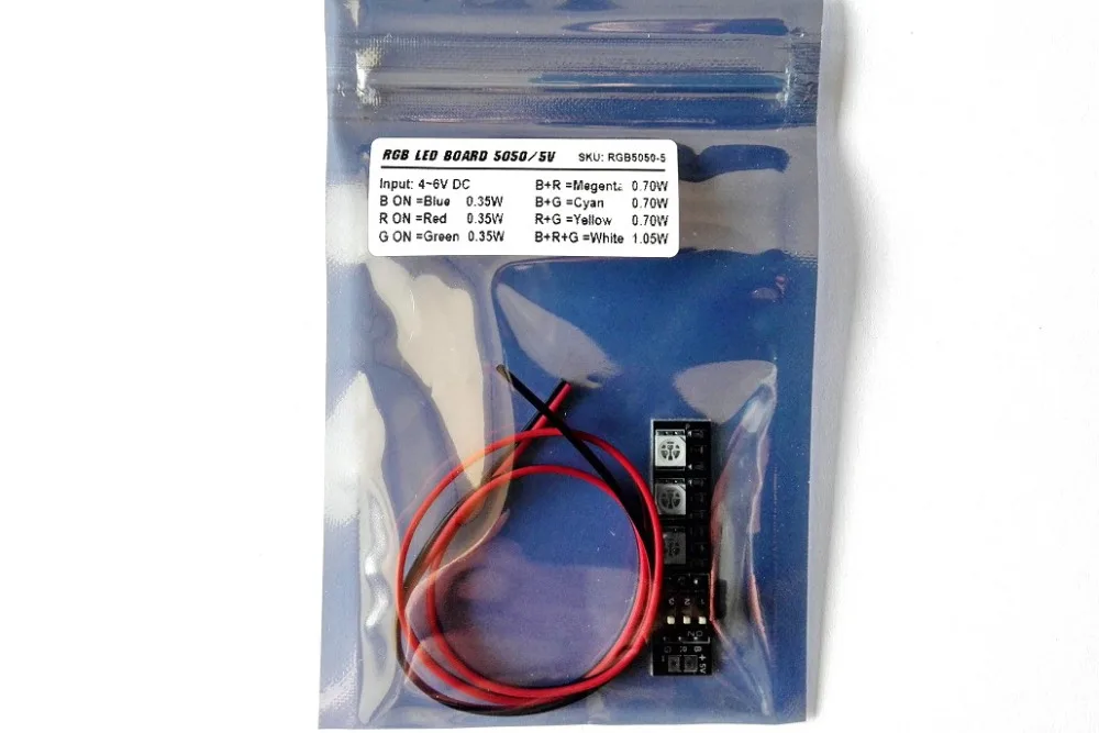 RGB LED 5V 7 цветная световая доска/навигационные огни для