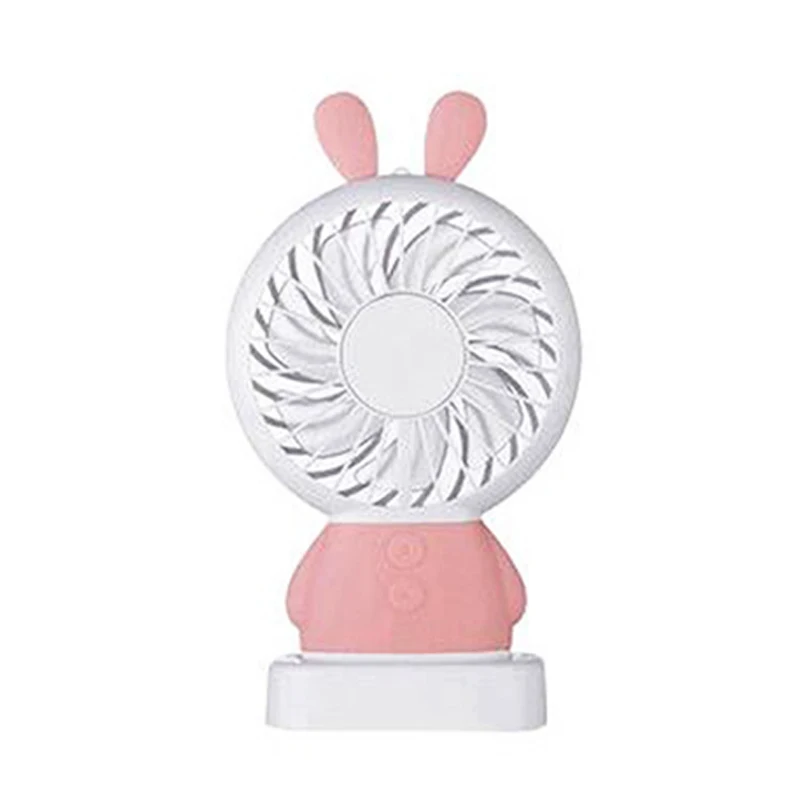 Мини вентилятор с мультяшным Кроликом работающий от аккумулятора usb зарядкой