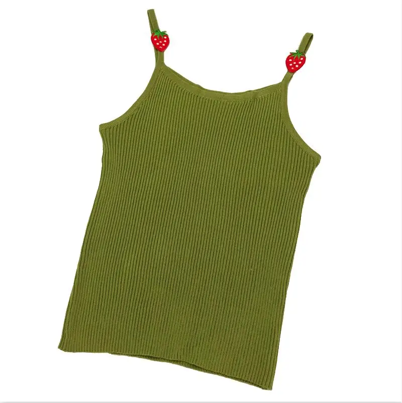 Женская облегающая трикотажная кофта летние вязаные топы с милой вышивкой и