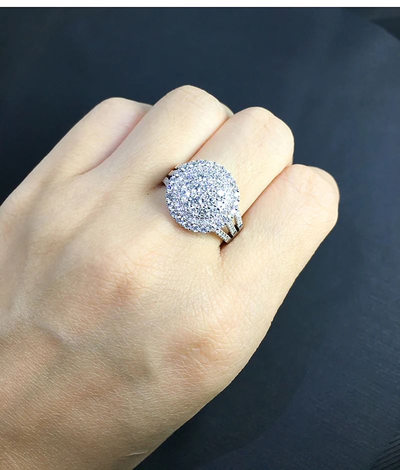 AULEEZE Роскошная сверкающая оправа 1,4 cttw муассанит кольцо с бриллиантом 14 K покрытое розовым золотые обручальные кольца для Для женщин, хорошее ювелирное изделие