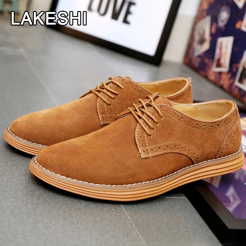 LAKESHI New Sneakers Men Shoes Casual Fashion Comfortable Brogue Lace Up Loafers For Male Adult Size 47 | Обувь