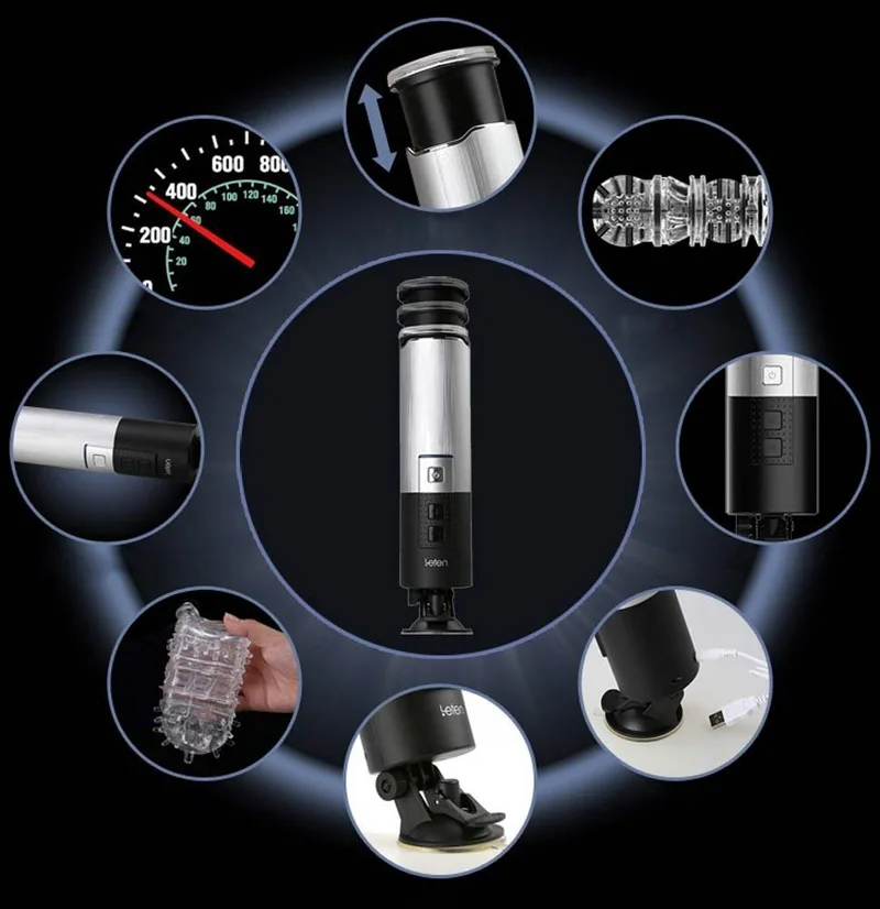 Мужской мастурбатор Piston гибкая без рук вибрационная электрическая USB зарядка