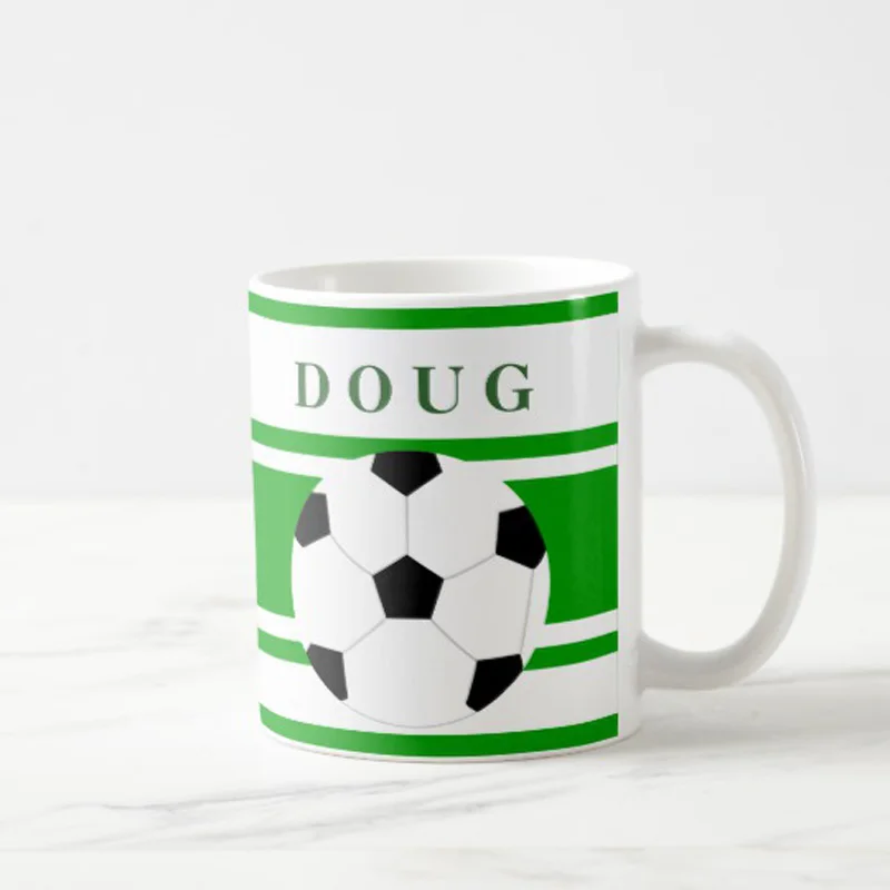 Personalized Soccer Coffee Mugs  11oz  , Mothers Day Gifts, Fathers Day Gifts, Christmas Gifts Friends and colleagues